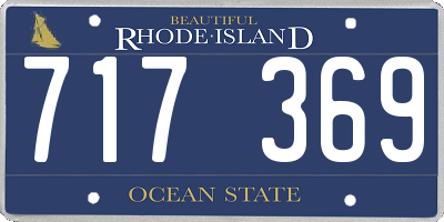RI license plate 717369