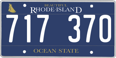 RI license plate 717370