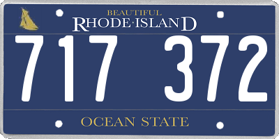 RI license plate 717372