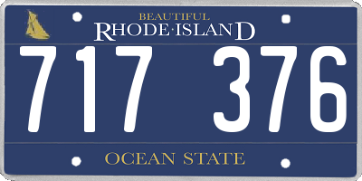 RI license plate 717376