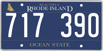 RI license plate 717390
