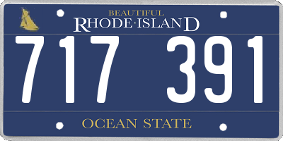 RI license plate 717391
