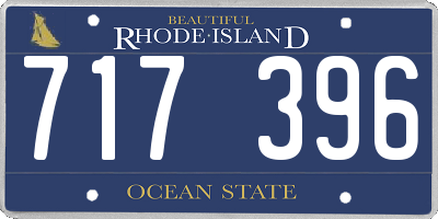 RI license plate 717396
