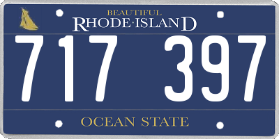 RI license plate 717397