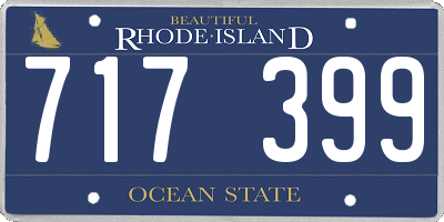 RI license plate 717399