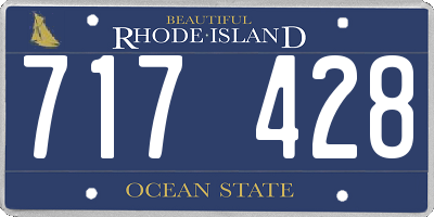 RI license plate 717428