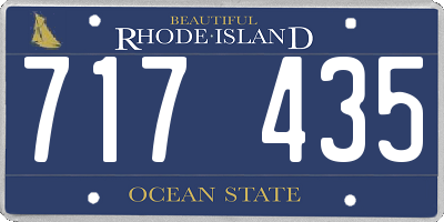 RI license plate 717435
