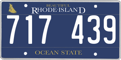 RI license plate 717439