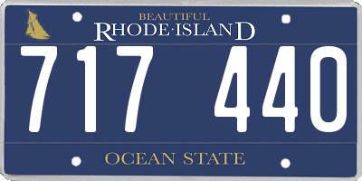 RI license plate 717440
