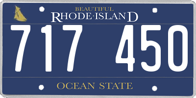 RI license plate 717450