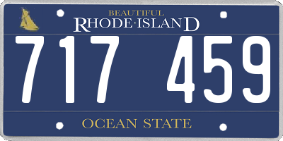 RI license plate 717459