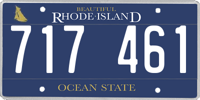 RI license plate 717461