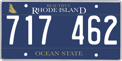 RI license plate 717462