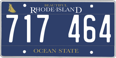 RI license plate 717464