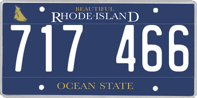 RI license plate 717466