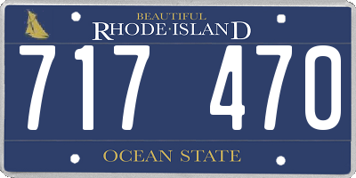 RI license plate 717470
