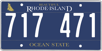RI license plate 717471