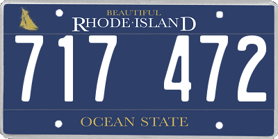 RI license plate 717472