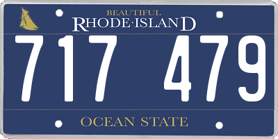 RI license plate 717479