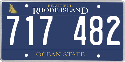 RI license plate 717482