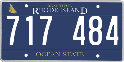RI license plate 717484