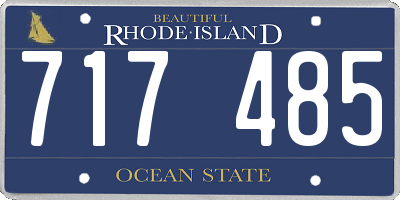 RI license plate 717485