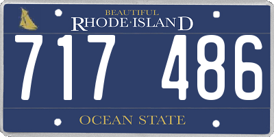 RI license plate 717486