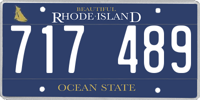 RI license plate 717489