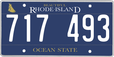 RI license plate 717493