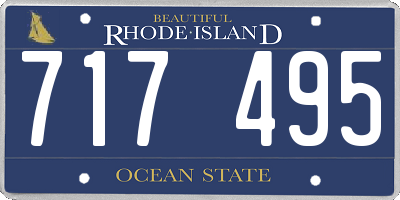 RI license plate 717495
