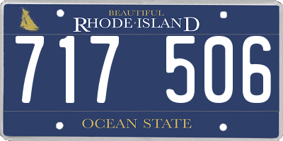 RI license plate 717506