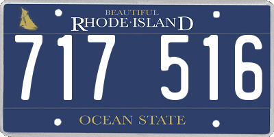 RI license plate 717516