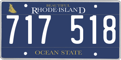 RI license plate 717518