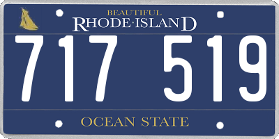 RI license plate 717519