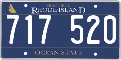 RI license plate 717520