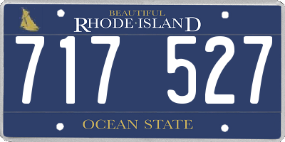 RI license plate 717527