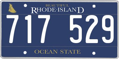 RI license plate 717529
