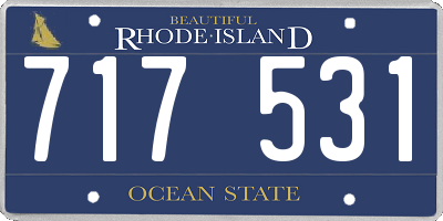 RI license plate 717531