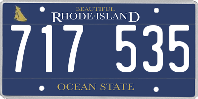 RI license plate 717535