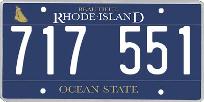 RI license plate 717551