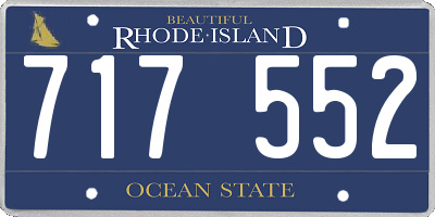 RI license plate 717552