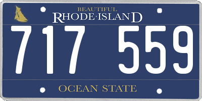 RI license plate 717559