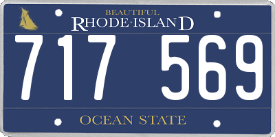 RI license plate 717569