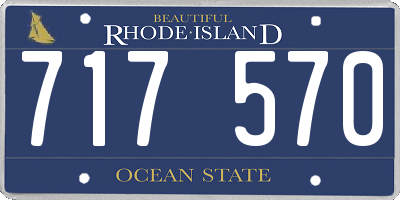 RI license plate 717570