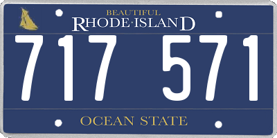 RI license plate 717571