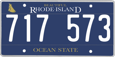 RI license plate 717573