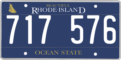 RI license plate 717576