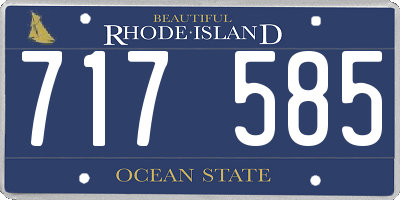 RI license plate 717585
