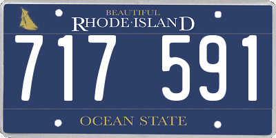 RI license plate 717591