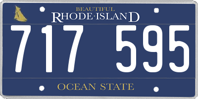 RI license plate 717595